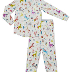 LOULOU LOLLIPOP - 2 - Pc Pajama Set In TENCEL Unicorn Dream