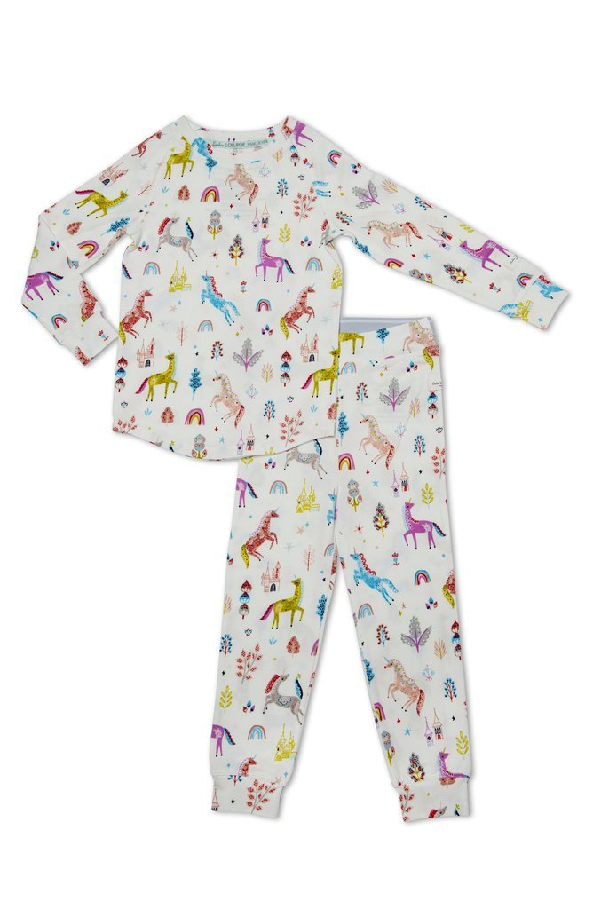 LOULOU LOLLIPOP - 2 - Pc Pajama Set In TENCEL Unicorn Dream