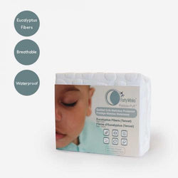 40 Winks - 40 Winks - Quilted Mini Crib Mattress Protector - Eucalyptus