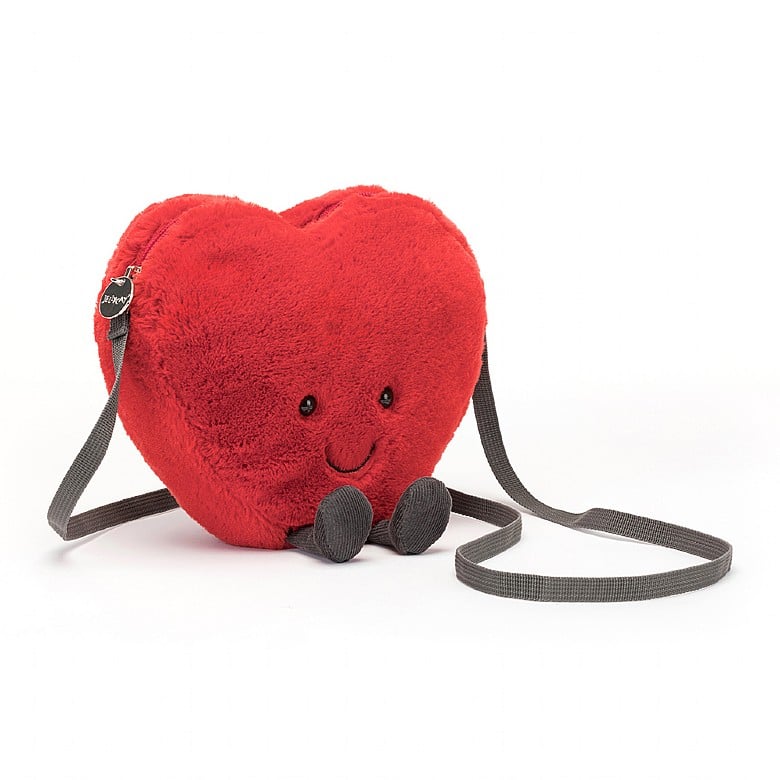 Jellycat - Sac amusant en forme de cœur 