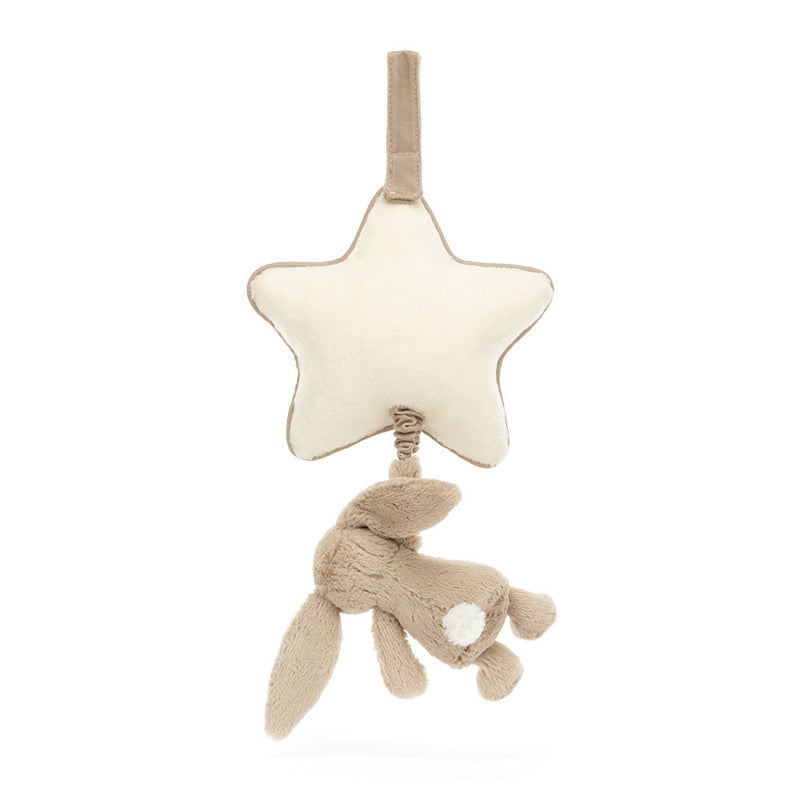 Jellycat - Pull musical en forme de lapin beige timide 