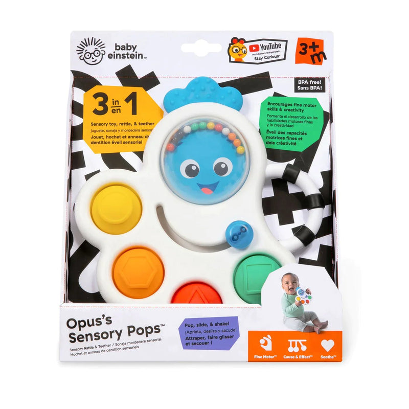 Baby Einstein Opus’s Shape Pops Sensory Rattle & Teether