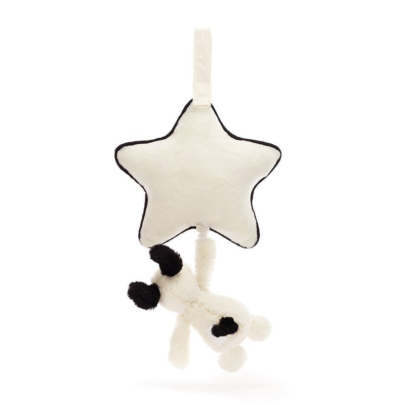 Jellycat - Bashful Black & Cream Puppy Musical Pull