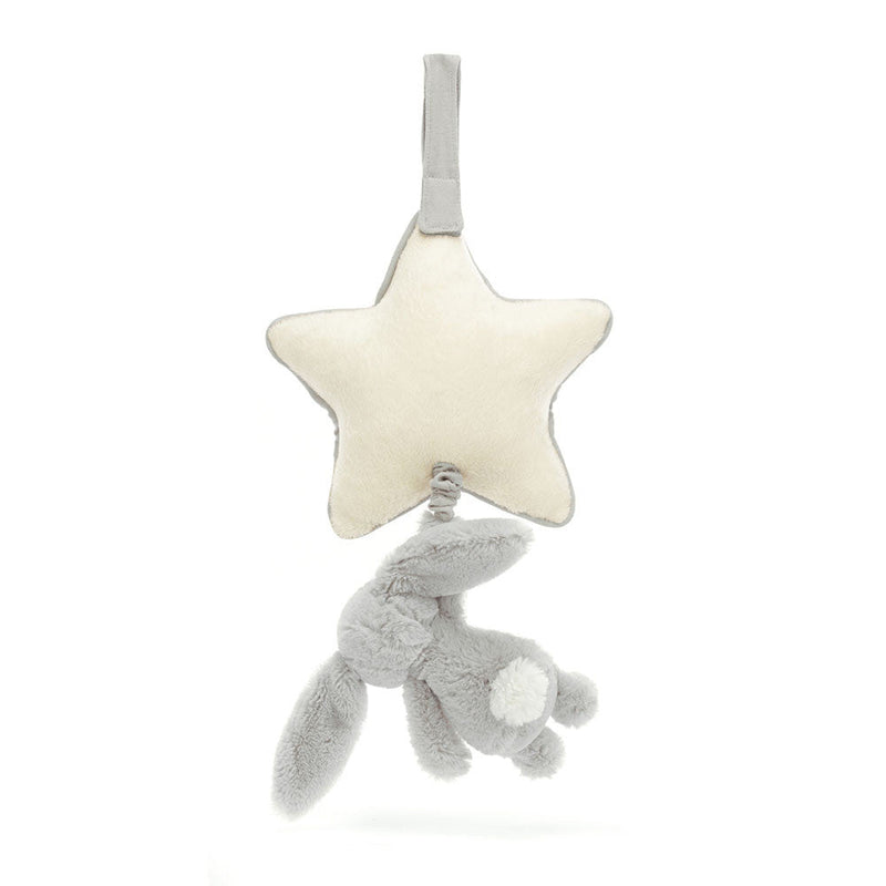 Jellycat - Bashful Silver Bunny Musical Pull