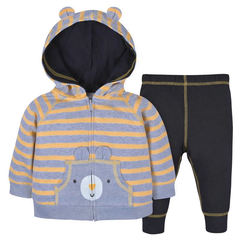 Gerber Childrenswear Bear Hoodie & Joggers 2 Pc Set