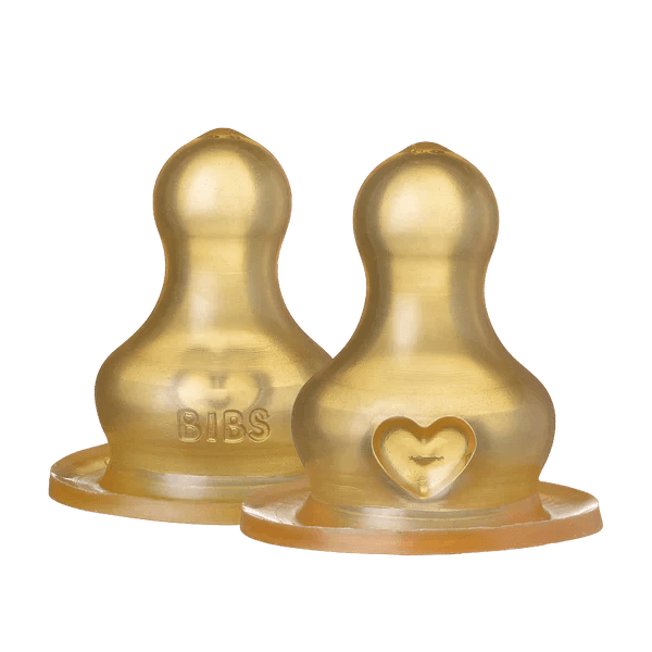 BIBS BIBS Bottle Nipple Latex 2 PK