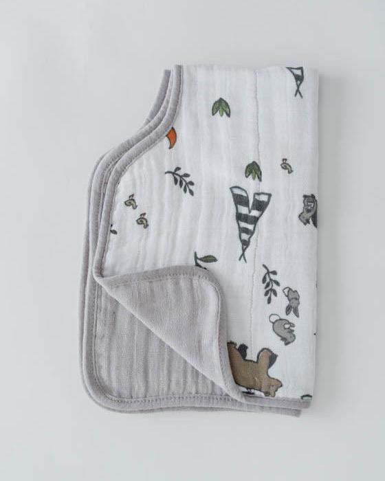 little unicorn - Cotton Muslin Burp Cloth