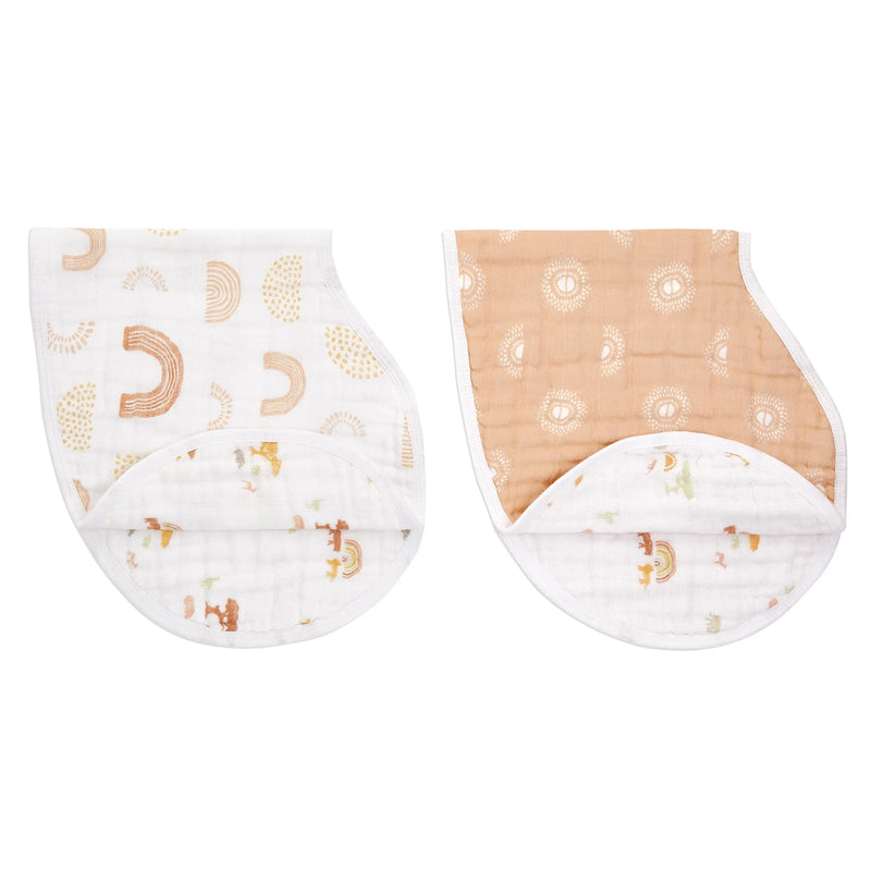 aden and anais Cotton Muslin Burpy Bibs 2pk