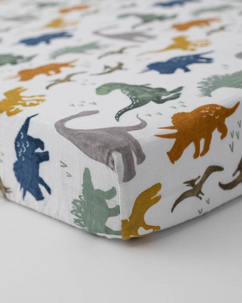 little unicorn - Cotton Muslin Crib Sheet