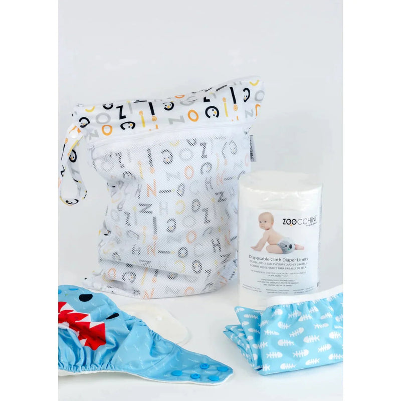 Zoocchini Disposable Cloth Diaper Liners - 100 sheets