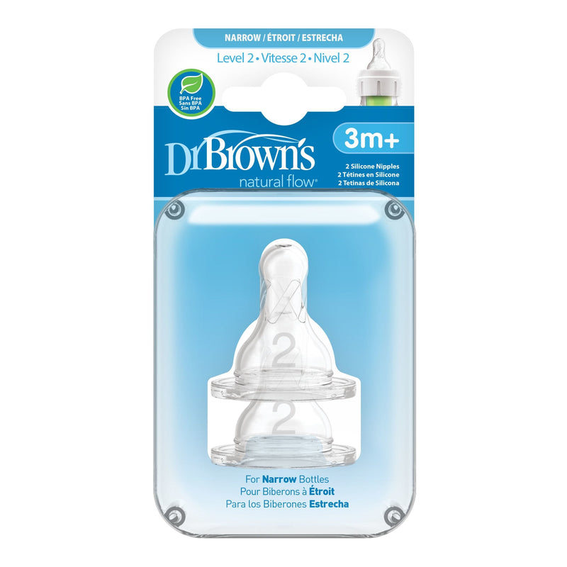 Dr. Brown’s Narrow Bottle Nipples 2pk