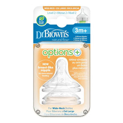 Dr. Brown’s Options+ Wide - Neck Bottle Nipple