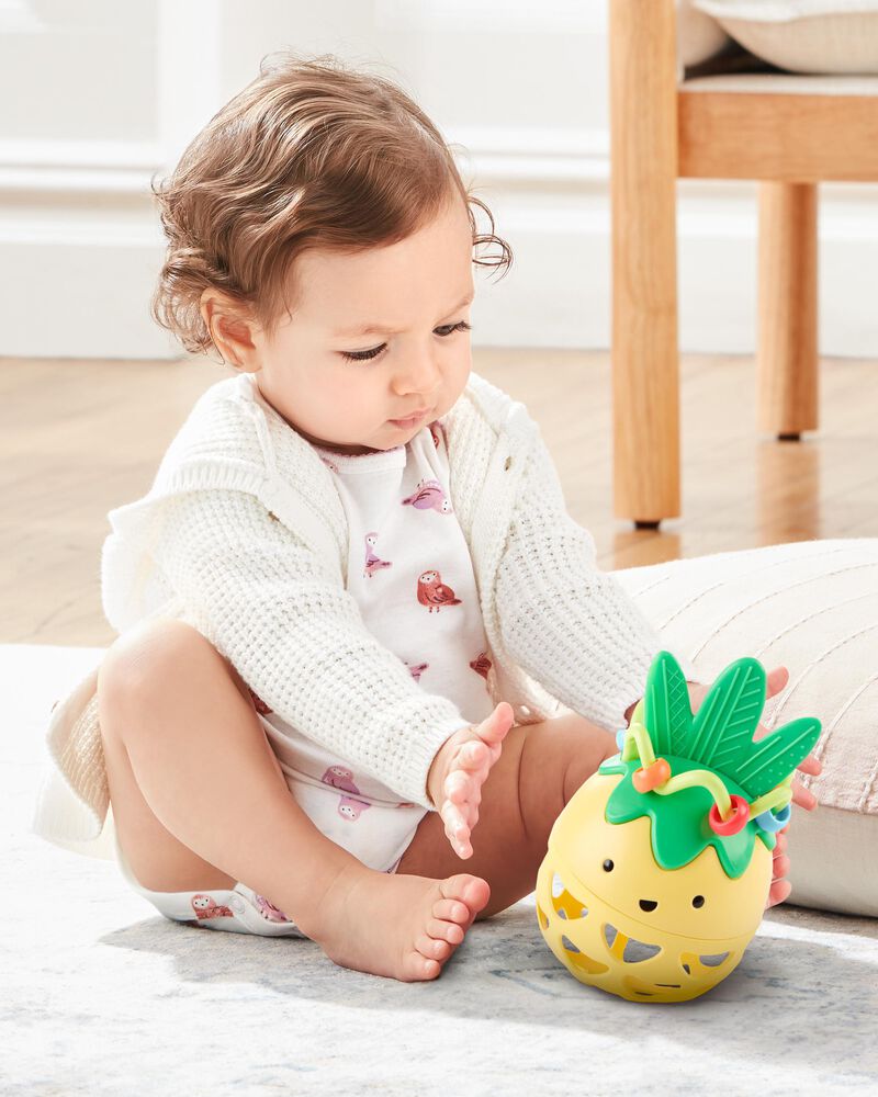 Skip Hop - Farmstand Roll - Around Pineapple Rattle Baby Toy