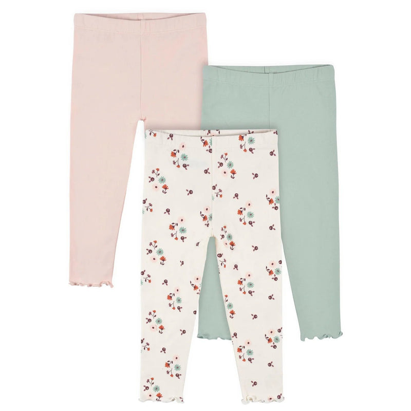 Gerber Childrenswear - Green Floral 3 Pk Set