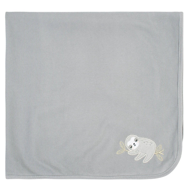 Gerber Childrenswear - Just Born 2 - Pack Baby Neutral Sloth Thermal Blankets