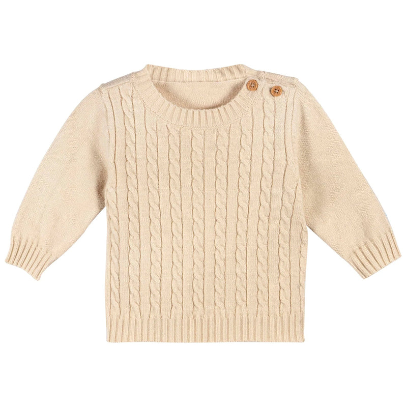 Gerber Childrenswear - Just Born 2 - Piece Sweater Knit Set - TAN