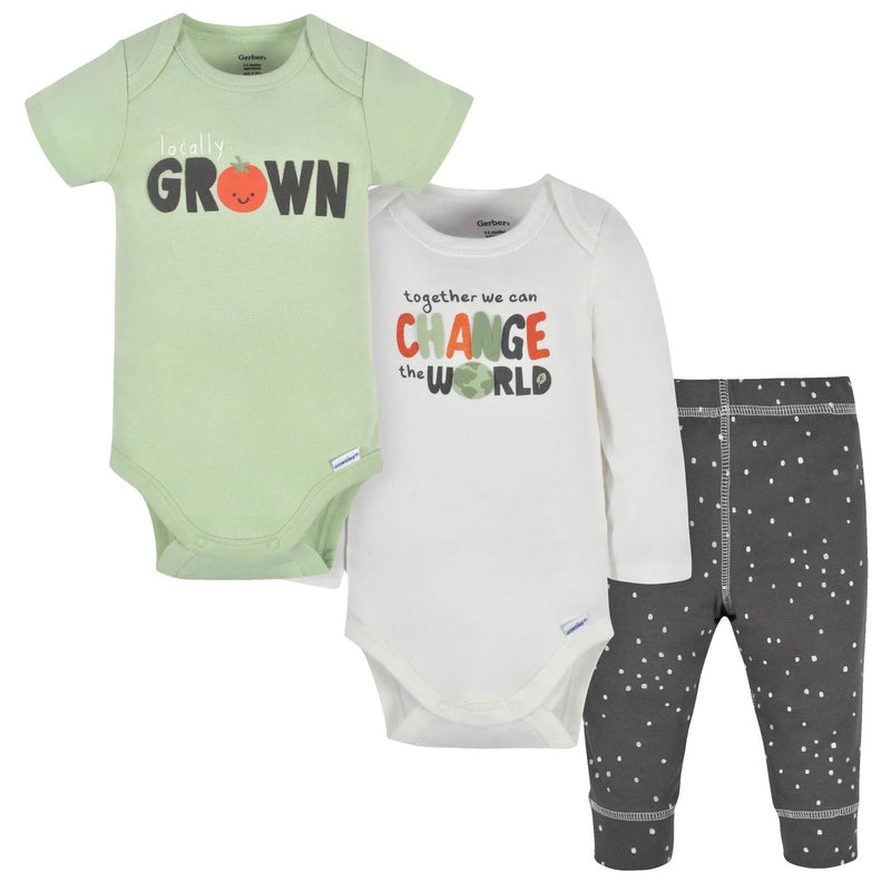 Gerber Childrenswear - Locally Grown 3 pc Set