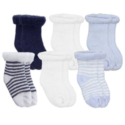 Kushies - Newborn Socks 6 Pk