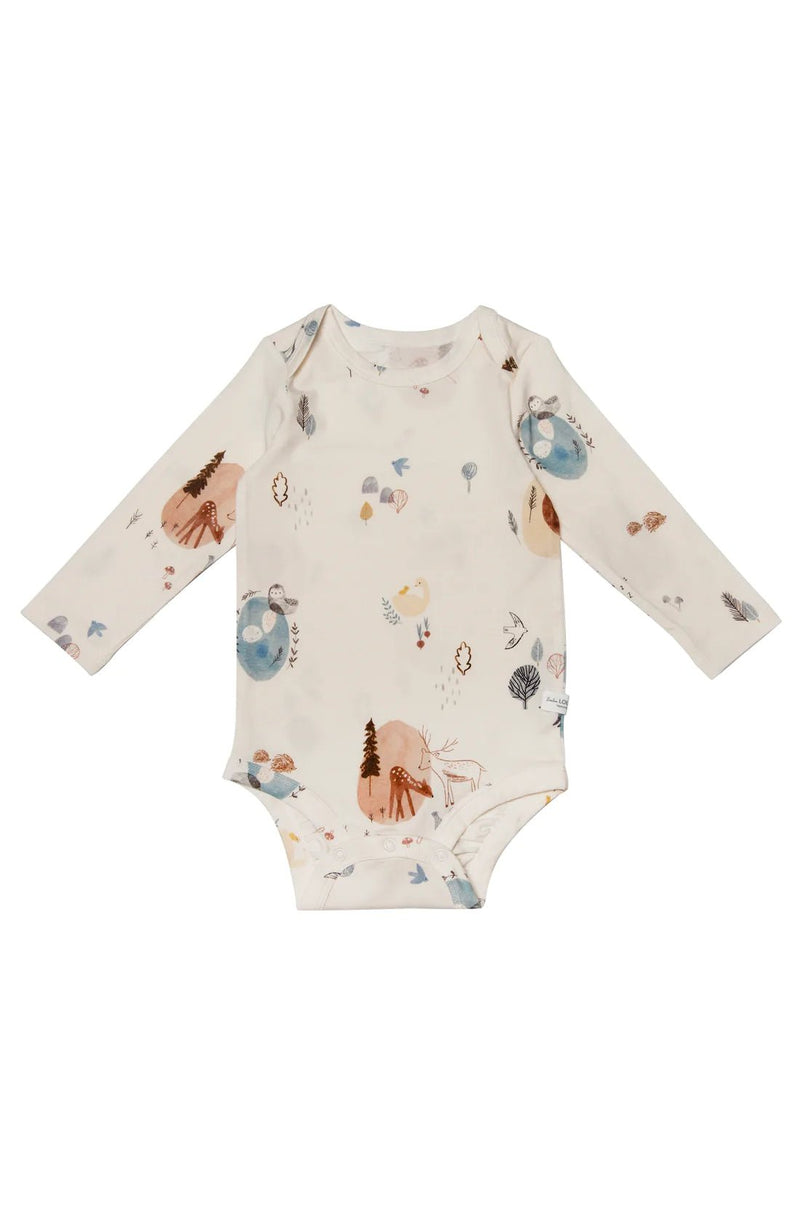 LOULOU LOLLIPOP - Long Sleeve Bodysuit Cozy Forest