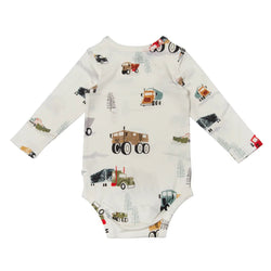 LOULOU LOLLIPOP - Long Sleeve Bodysuit Happy Trucks