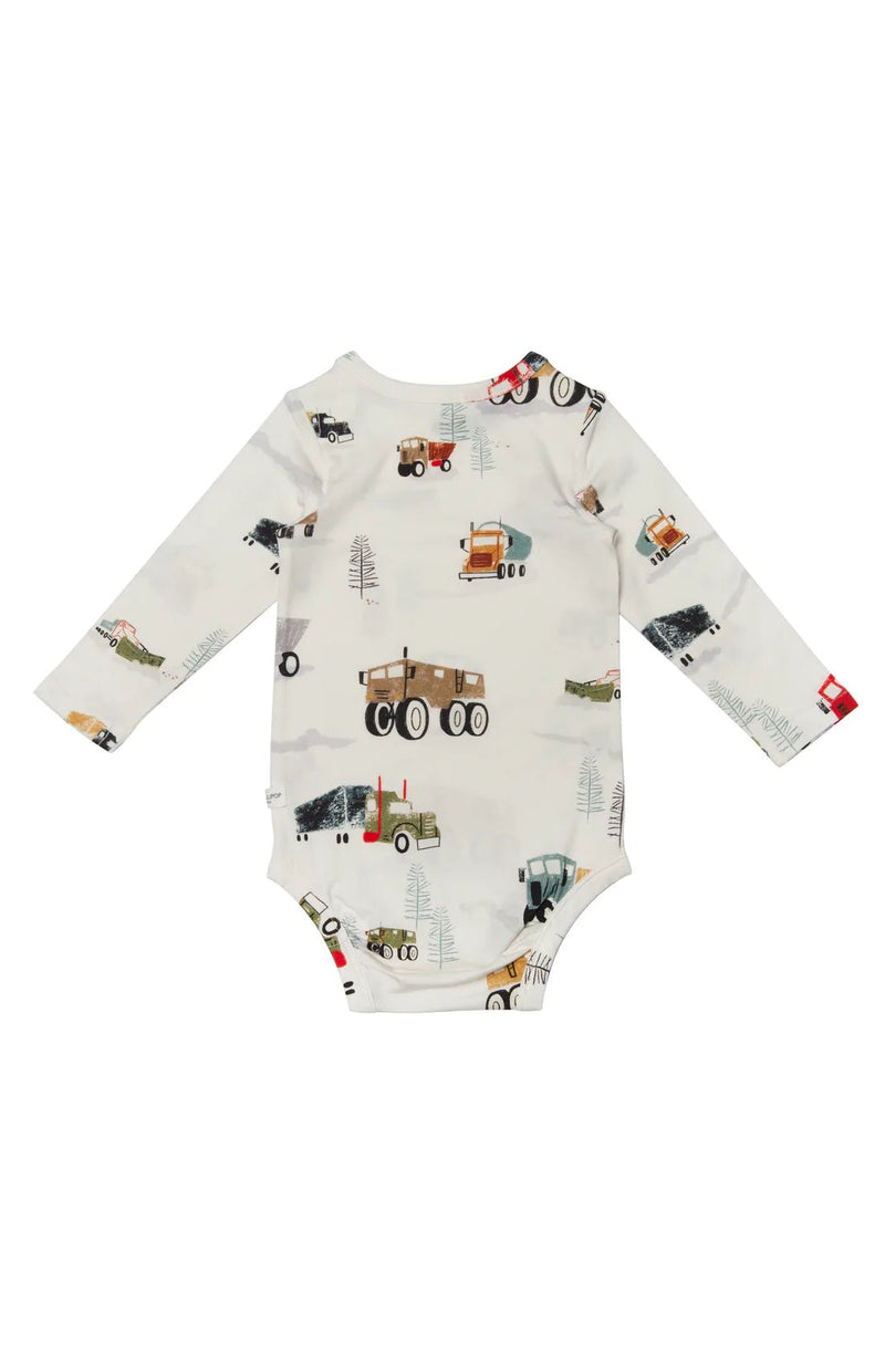 LOULOU LOLLIPOP Long Sleeve Bodysuit Happy Trucks