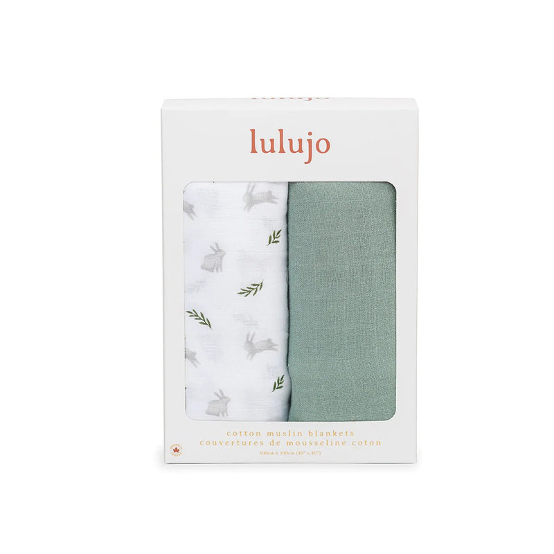 Lulujo - Lulujo Cotton Muslin Swaddle 2 pk