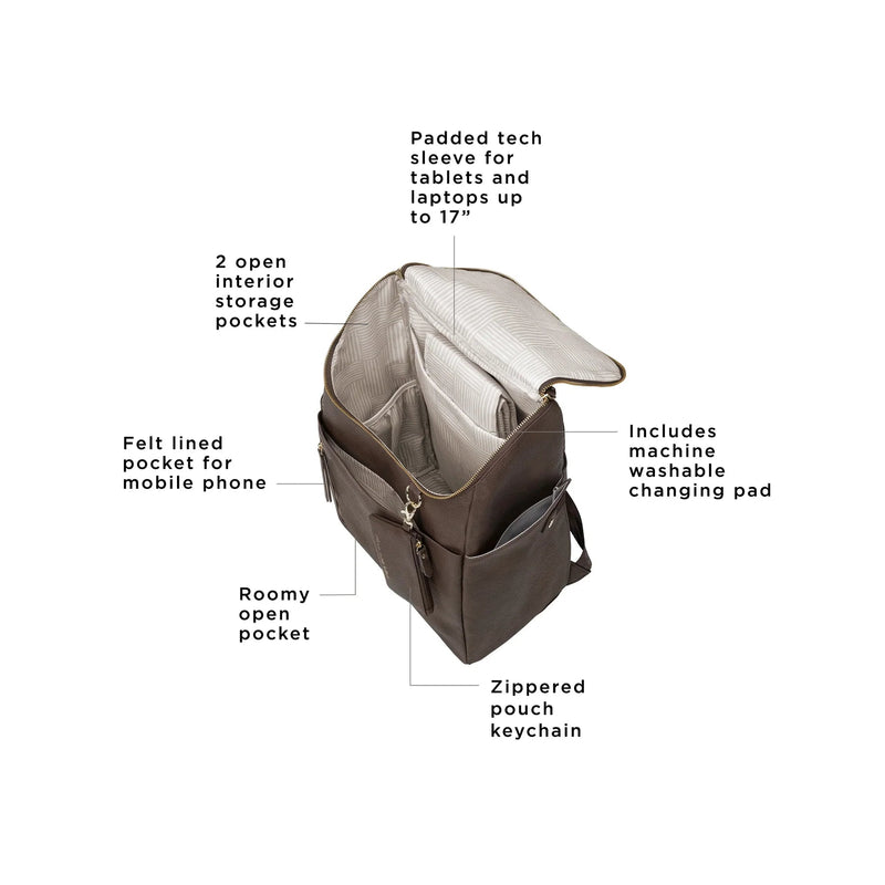 Petunia Pickle Bottom Tempo Backpack - Saddle