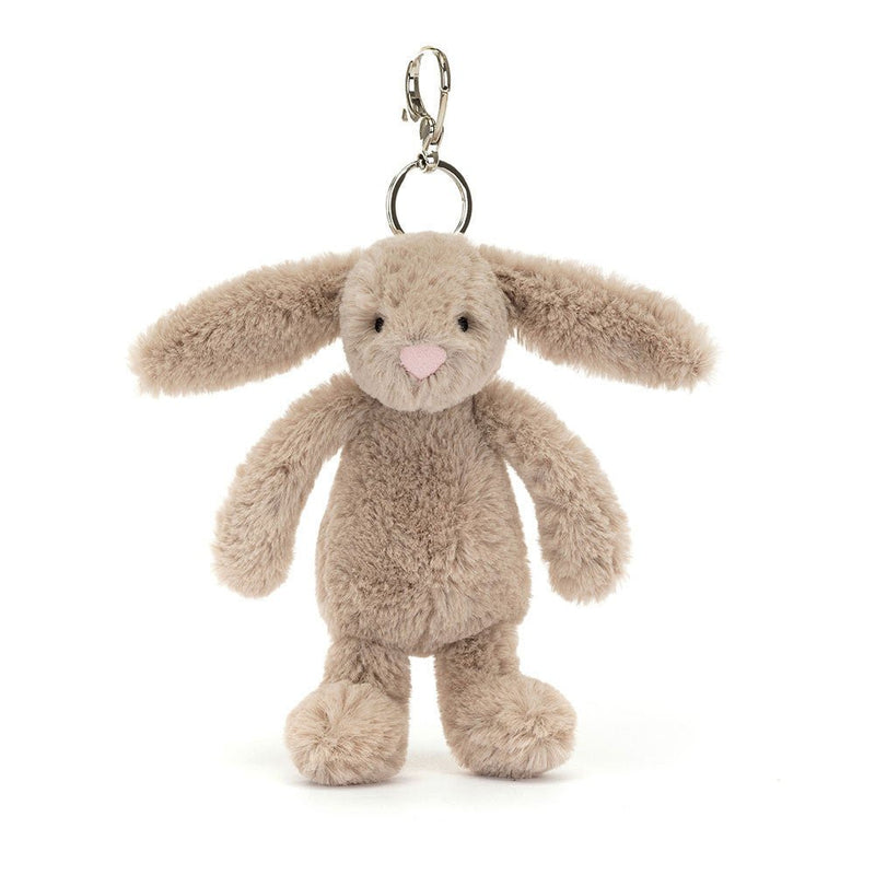 plush toys and stuff animal Jellycat - Bashful Beige Bunny Bag Charm