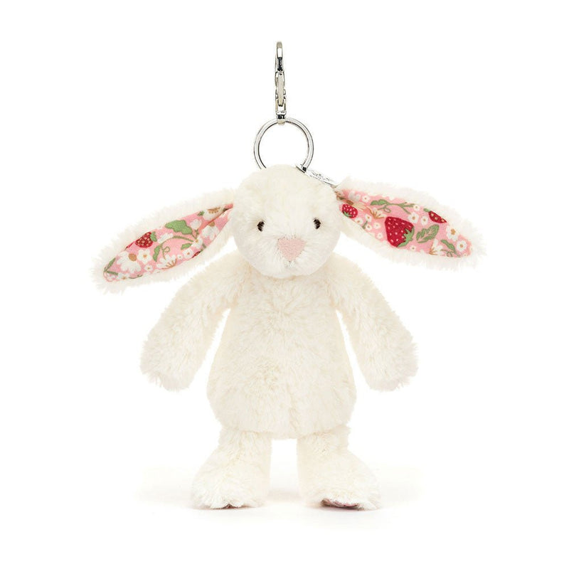 plush toys and stuff animal Jellycat - Blossom Cream Bunny 'Berry' Bag Charm