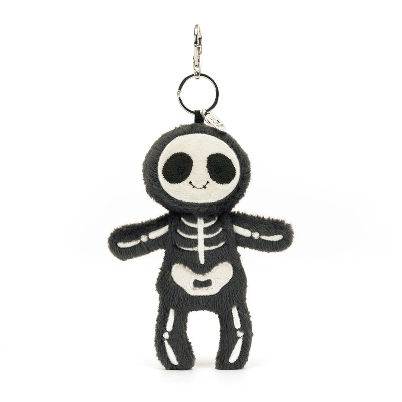 plush toys and stuff animal Jellycat - Skeleton Bob Bag Charm