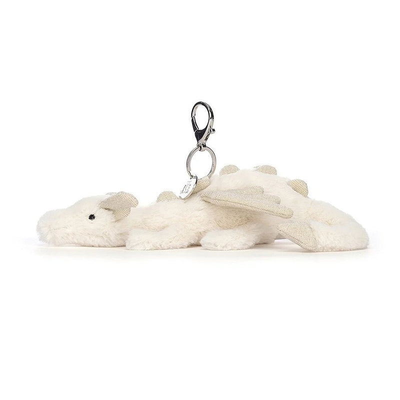 plush toys and stuff animal Jellycat - Snow Dragon Bag Charm