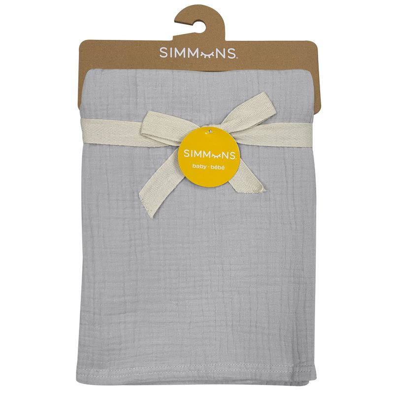 Simmons - Simmons Deluxe 4 Ply Muslin Blanket