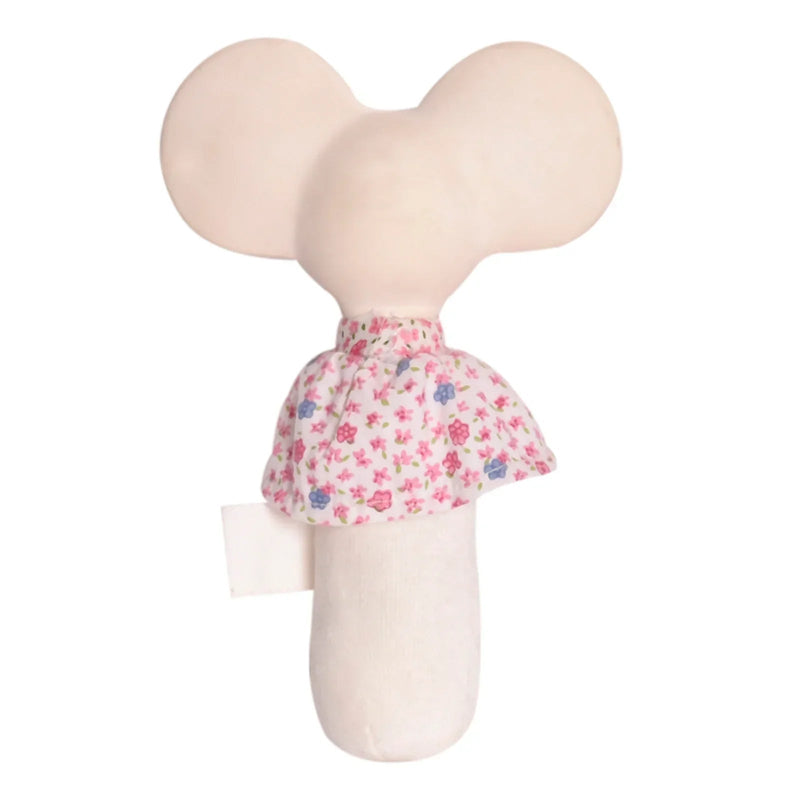 tikiri Meiya the Mouse Soft Squeaker Toy with Natural Rubber Head