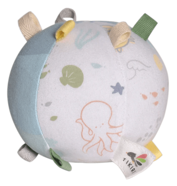 tikiri - Ocean Organic Activity Ball with Rattle