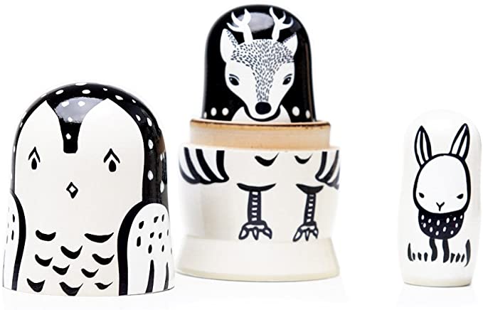 Wee Gallery - Nesting Dolls Set of 3 Woodland Creatures