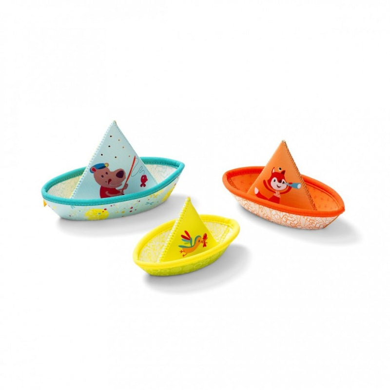 3 petits bateaux de bain