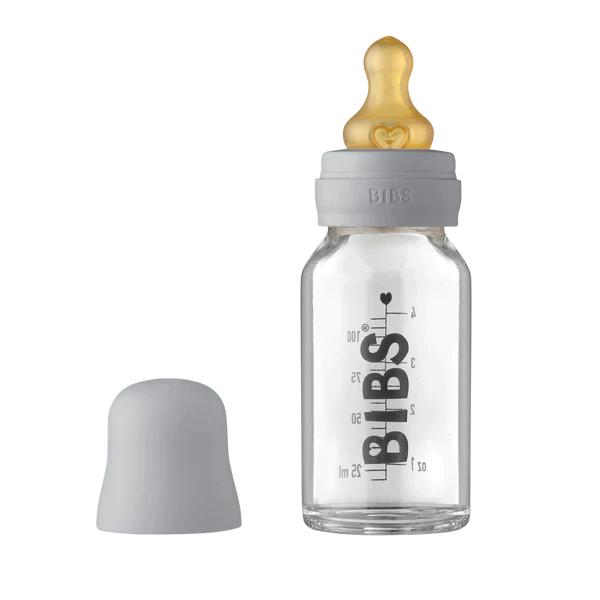 Biberon en verre BIBS Baby Set complet en latex 100 ml