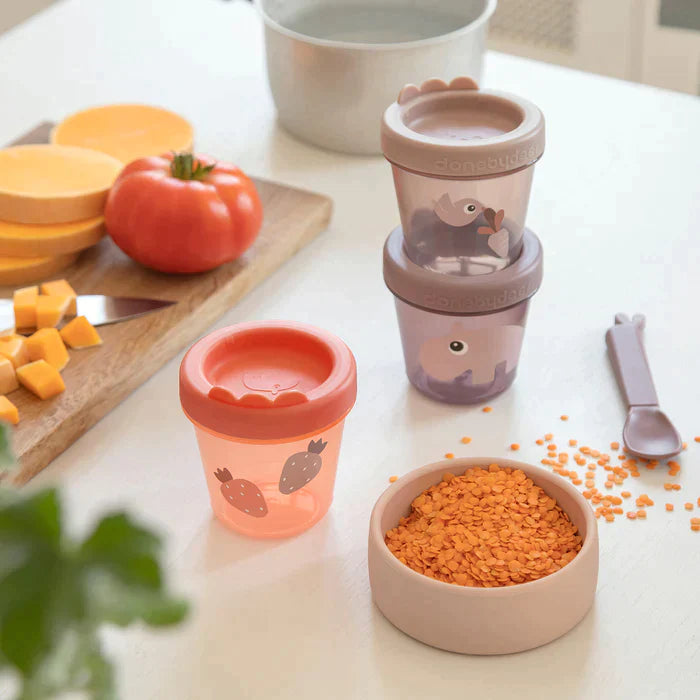 Lot de 3 boîtes pour aliments pour bébé Ozzo