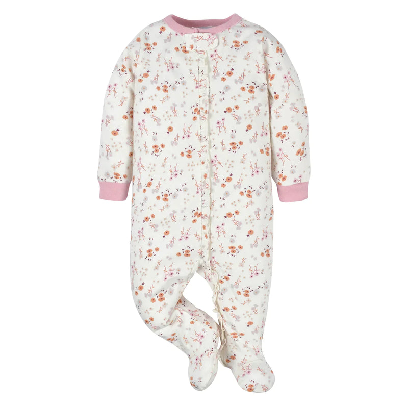 Purple Floral - Sleep N Play Set