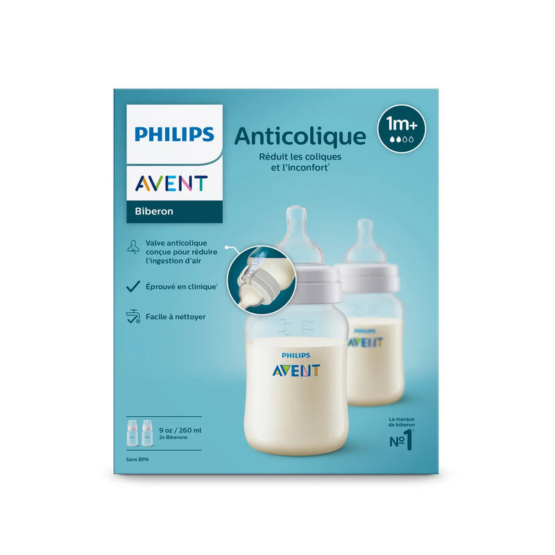 Biberon anti-colique pour bébé, 9 oz