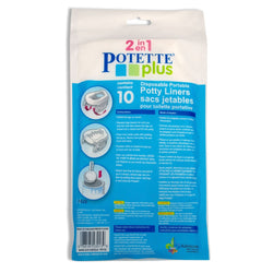 Potette Plus - Doublures jetables pour toilettes portables