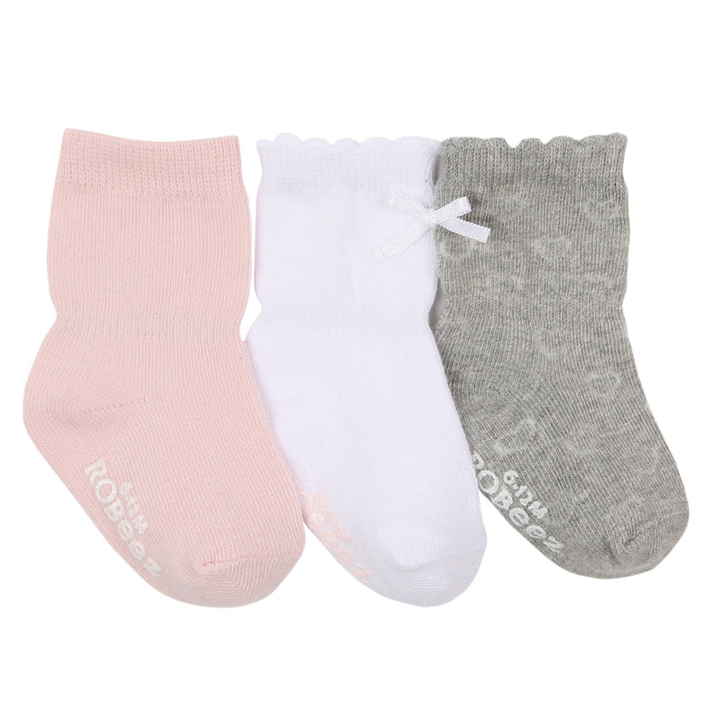 Lot de 3 paires de chaussettes Girly Girl Basics