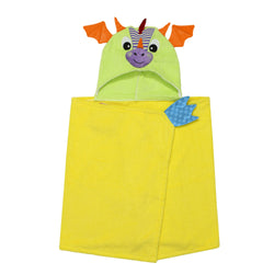 Serviette de bain à capuche en tissu éponge pelucheux pour enfants