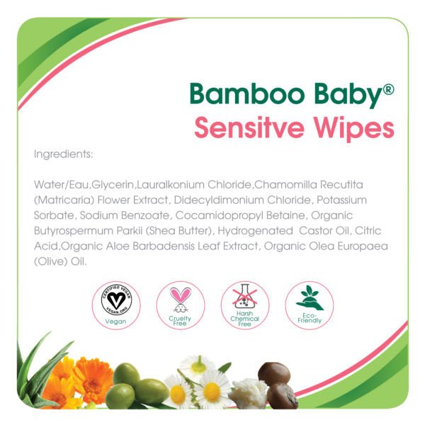 aleva NATURALS - Sensitive Wipes 72 Count