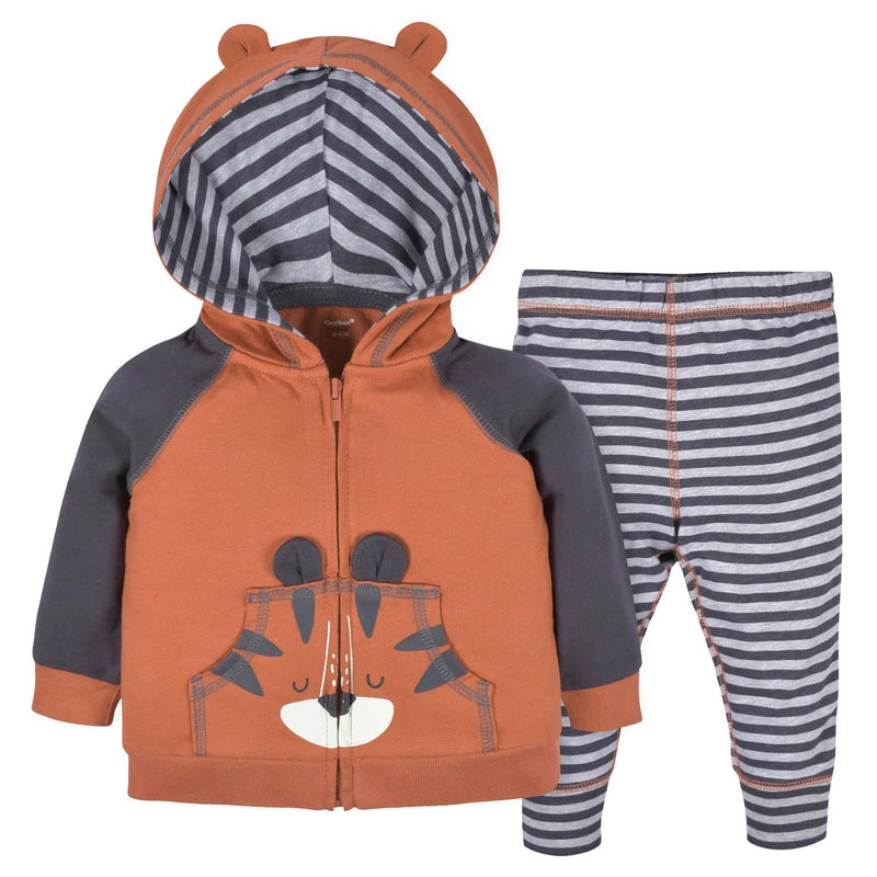 Apparel & Accessories Gerber Childrenswear - Tiger Hoodie & Joggers 2 Pc Set