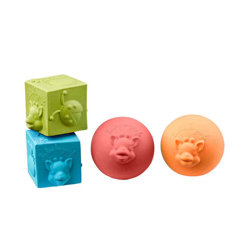 Sophie la Girafe So'Pure 2 Balls & Cubes Set