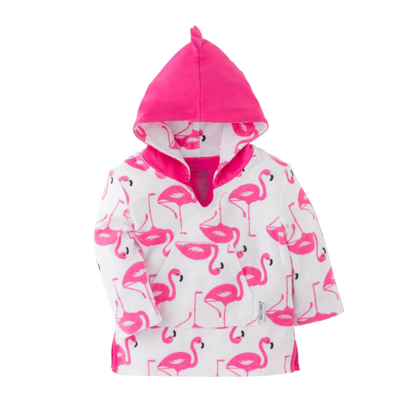 Baby & Toddler Zoocchini - UPF50+ Baby Terry Swim Coverup - Flamingo