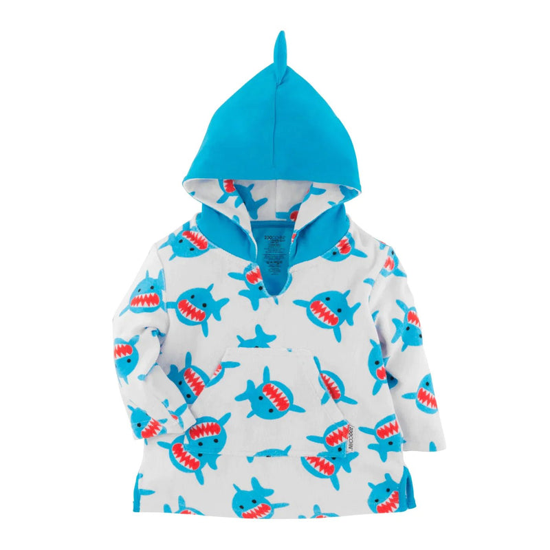 Zoocchini UPF50+ Baby Terry Swim Coverup - Shark