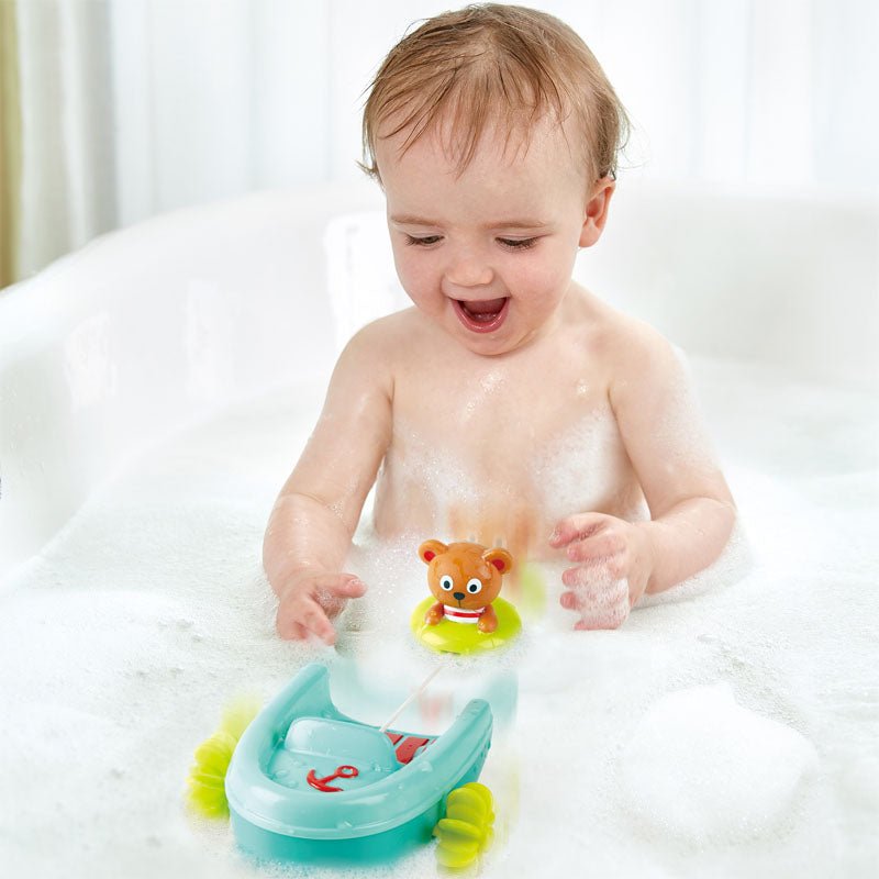 Bath Toys Hape - Tubing Pull - back Boat