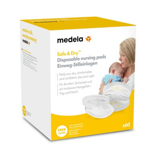 Medela - Coussinets d'allaitement jetables ultra-fins Safe &amp; Dry